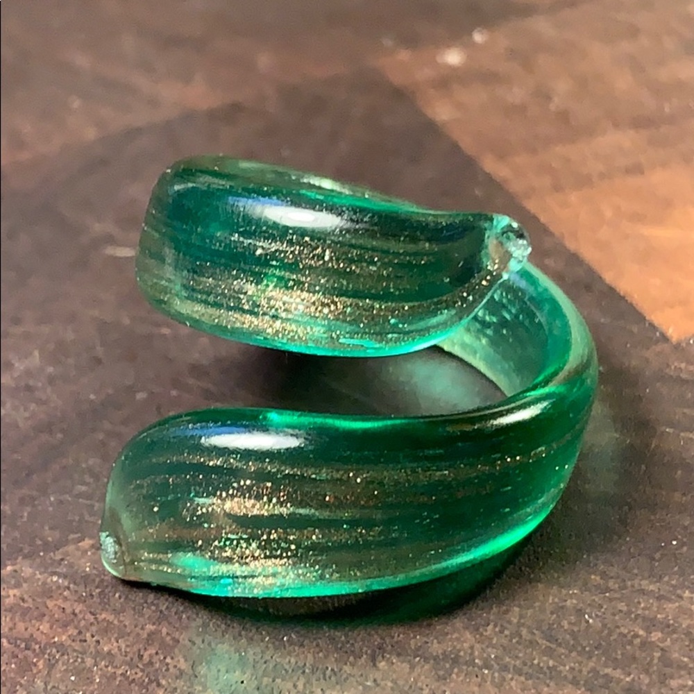 Murano glass custom handmade ring